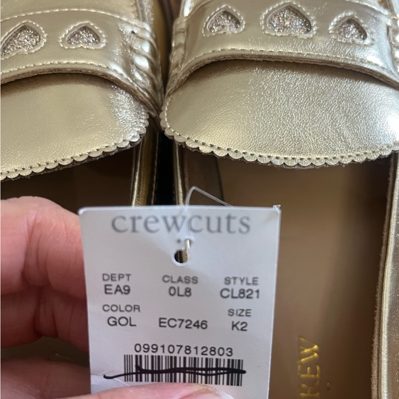 J.Crew Girls' gold heart loafers - Picture 9 of 11